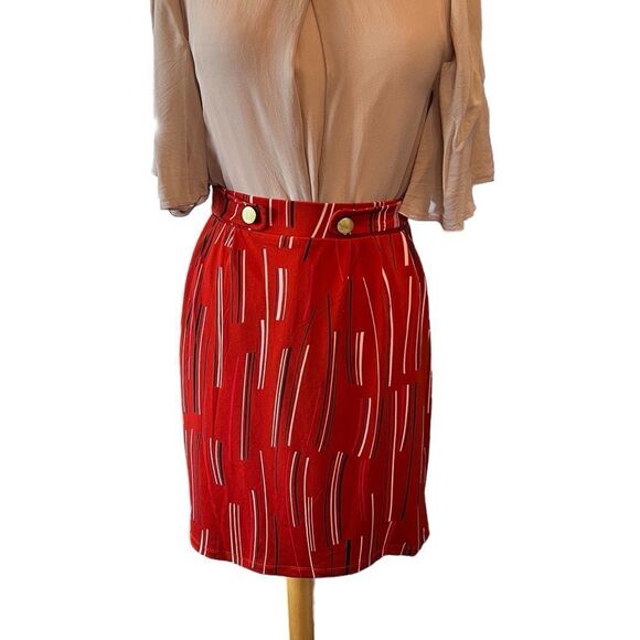 Attention || rust color skirt - Picture 2 of 4